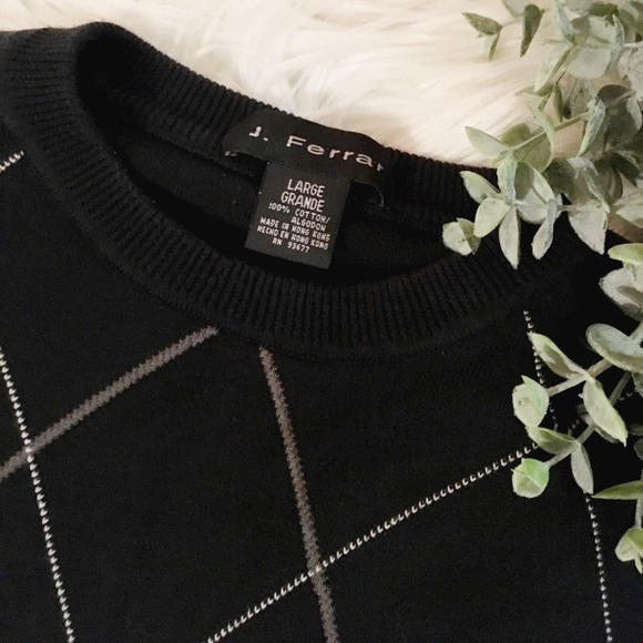🔴 5/$45 SALE 🔴 J.FERARR | Argyle Pullover Sweater - Picture 3 of 6